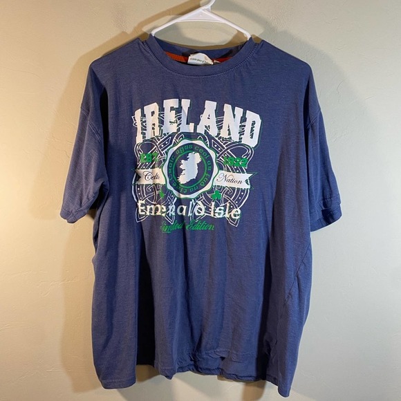 Irish Memories By Lansdowne Gray Tee Shirt Relax Fit XLarge - Picture 2 of 7
